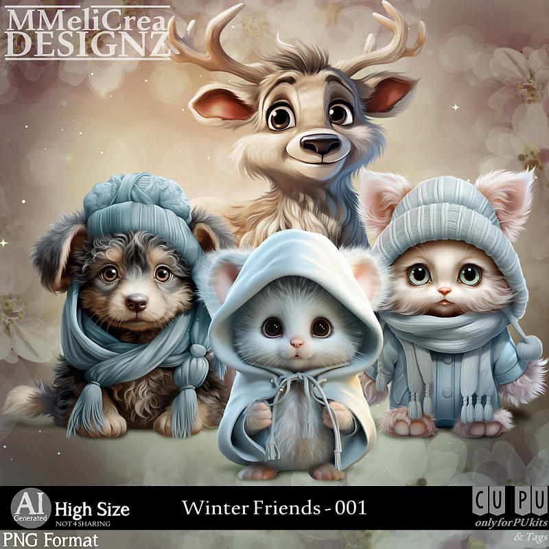 (image for) AI - Winter Friends - CU001 (CU4PU/PNG/PACK)